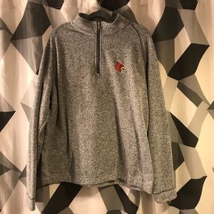 Oversized Champion Quarter Zip with Cardinals Logo